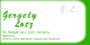 gergely lotz business card